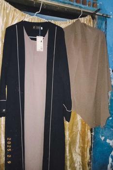 Product Review of ZARQA - Luna Gamis 2 | Abaya gamis sisesa Two Tone List Bisban Polos Muslim Turki Dewasa Remaja Lebaran terbaru 2025 Crinkle Mewah Maxi abaya santri Airflow Simple from f**m 1