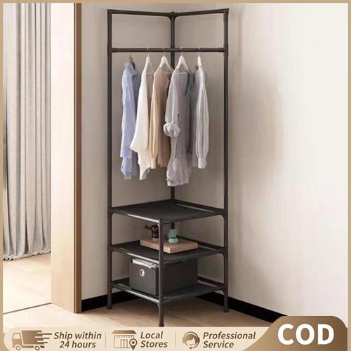  Giá Treo Quần Áo Chữ L Góc Tường Để Đồ 2 Tầng Tiện Lợi Phòng Ngủ Phòng Khách- Kệ treo quần áo thông minh Kitchen Nhà Bếp 