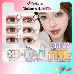[beli 6 dapat 13] Mysticeyes Softlens Normal Big Eyes 14.0mm-14.5mm 6 Pasang softlens+6 lenscase+Air Softlens 120ml