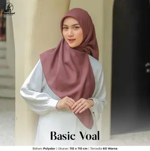 Hijab Segi Empat Basic Voal Umama Jahit Tepi Original Umama Best Quality
