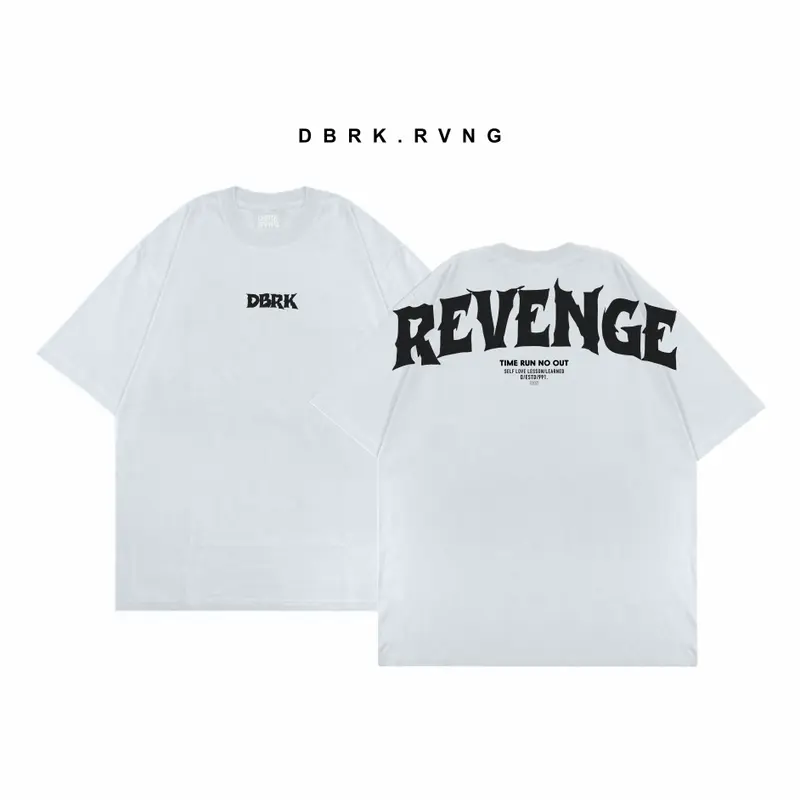DBRK TSHIRT OVERSIZED REVENGE WHITE DBRK RVNG 2