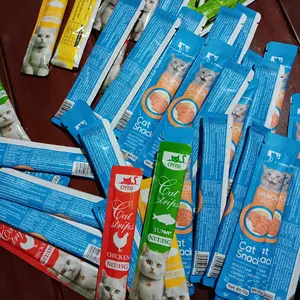 Snack Kucing Mix isi 75 pcs / 50 pcs /Strip Kucing Kecil / Cemilan Kucing/ Snak Penggemukan Makanan