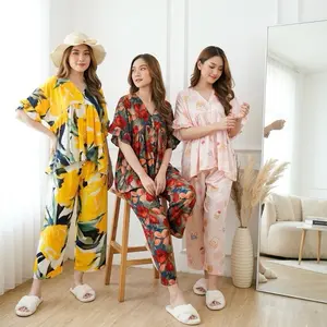 (STOCK TERBATAS) Setelan Rayon Premium Busui Kekinian / Lula Set