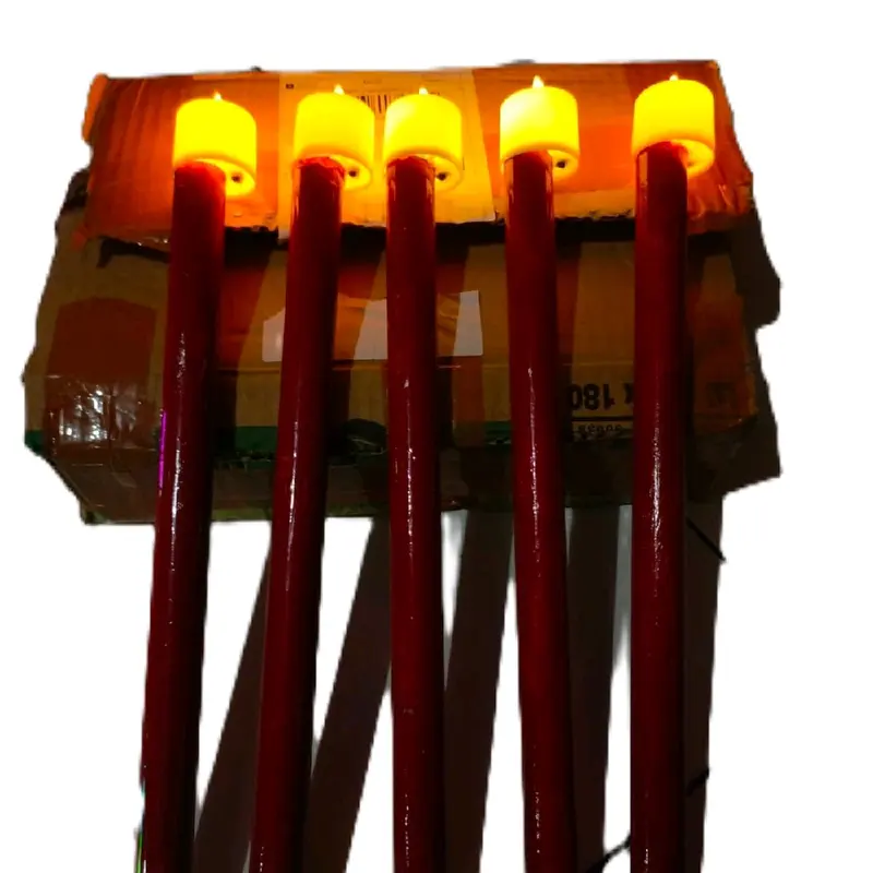 Obor Elektrik Model Lampu LED Lilin ramah lingkungan untuk keperluan pawai dan karnaval 0