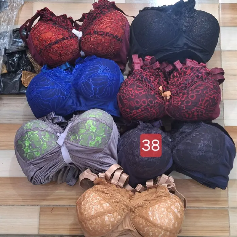 bra brukat renda wanita tanpa kawat Busa 6