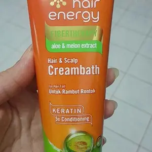 Makarizo Hair Energy Fibertherapy Hair & Scalp Creambath 5X Conditioning Aloe & Melon Extract 100 mL