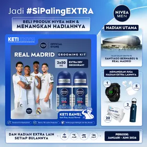 (PAKET HEMAT ISI 2) NIVEA MEN Deodorant Antiperspirant Roll On Cool Kick 50ml - Deodoran pria perlindungan ekstra kering dari keringat bau badan dan sensasi dingin dan wangi sporty seharian - Tidak mengandung ethyl alkohol cocok untuk semua jenis kulit
