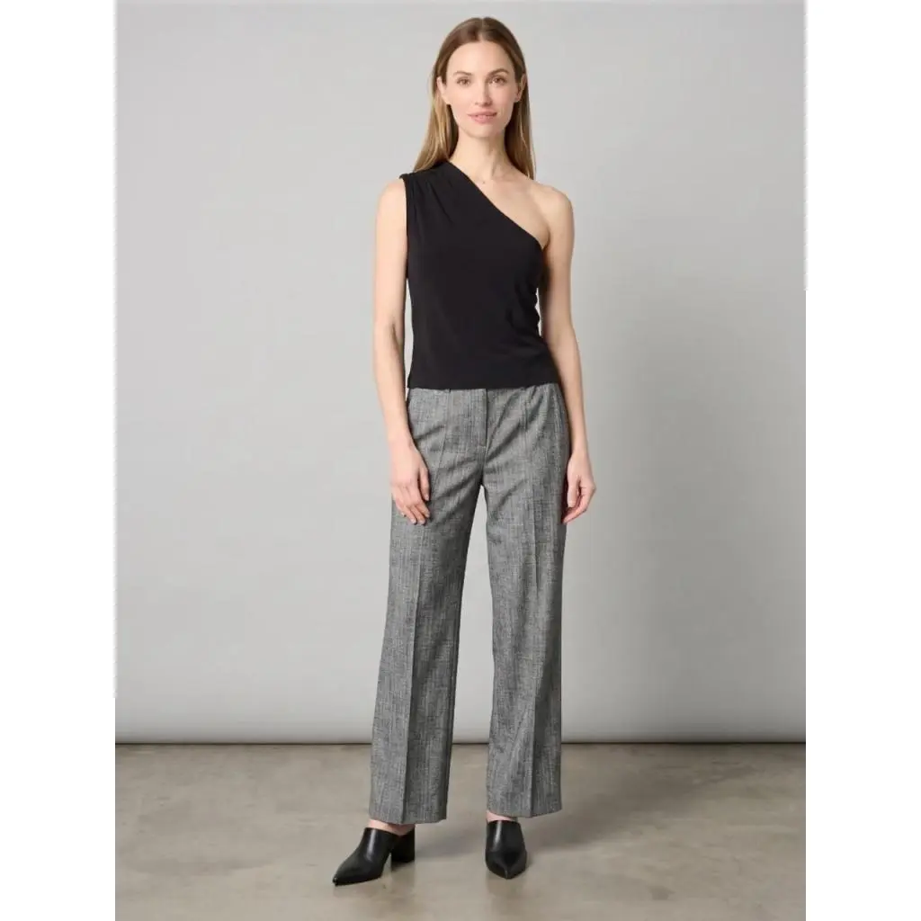 Atasan Wanita Womens Asymmetrical Neck Sleeveless Blouse - 2477