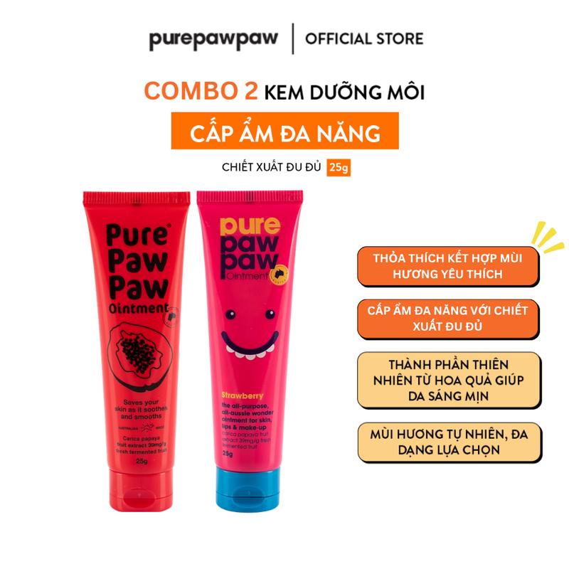 Combo 2 Kem Dưỡng Pure Paw Paw Ointment 25g