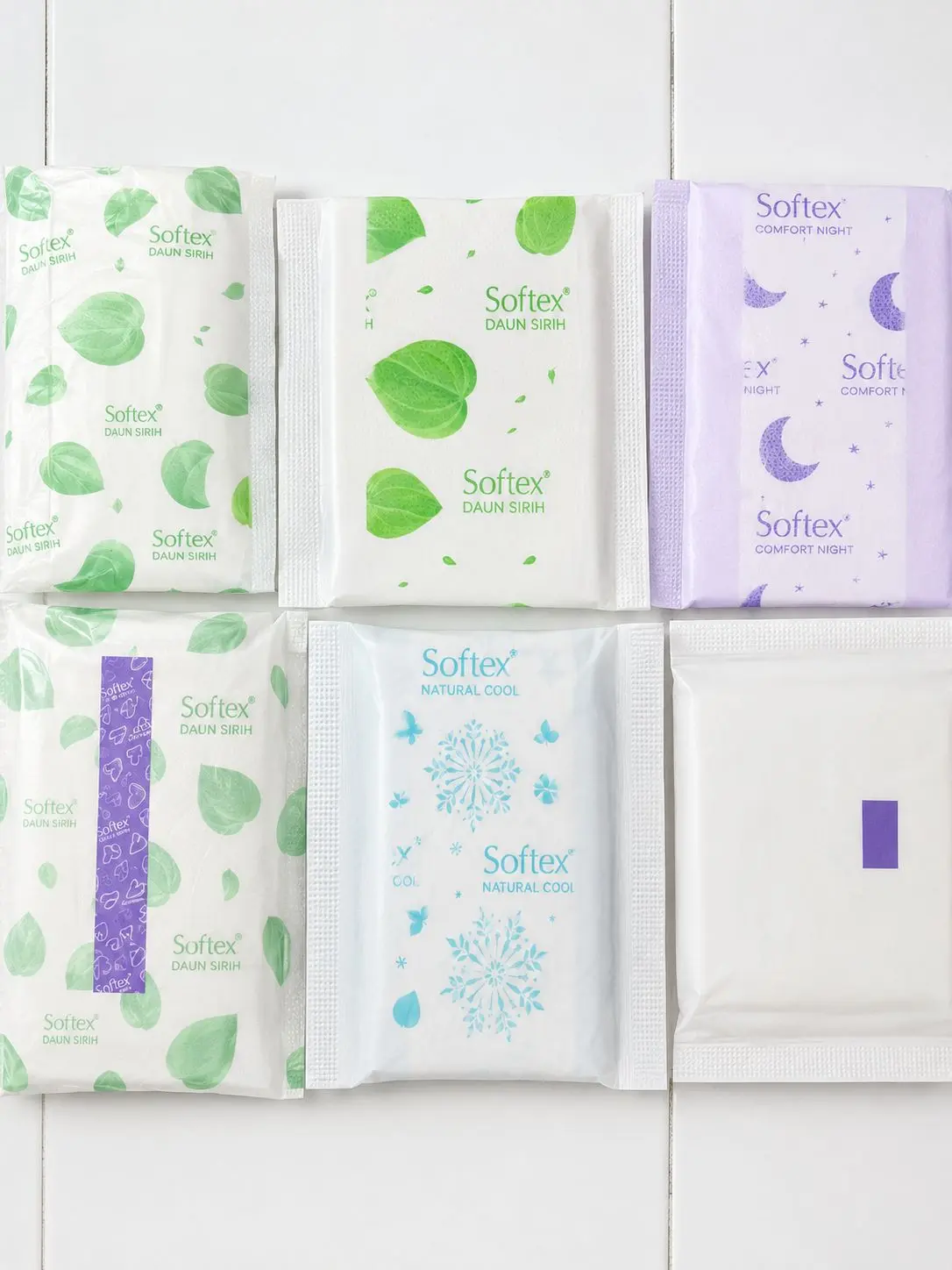 Softek Pembalut Wanita Isi 75-100 Pcs Ukuran 23-35 cm Random Merek Softek Wanita Termurah dan Hemat
