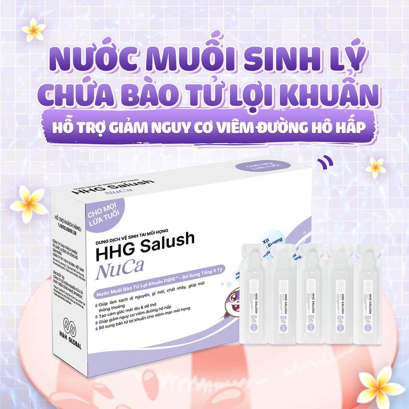  Nước Muối Lợi Khuẩn Thế Hệ 3 Nuca Hỗ Trợ Giảm Tải Virus & Vi Khuẩn Bám Cửa Mũi Cấp Ẩm Giữ Ấm Niêm Mạc Mũi Rửa Sạch Sâu Hốc Mũi Cho Bé - An Toàn Dùng Hằng Ngày 