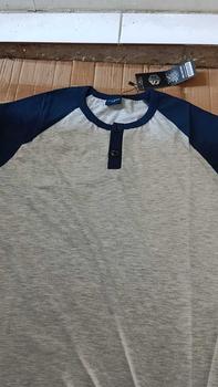 Product Review of StillBravo Kaos Reglan Henley Two tone Colour Lengan Pendek Original Pria Wanita from K**g N**a A**i 0