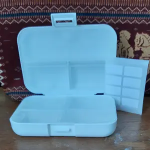 Pill Box Mini Kotak Tempat Penyimpanan Obat Vitamin Travel Medicine Box