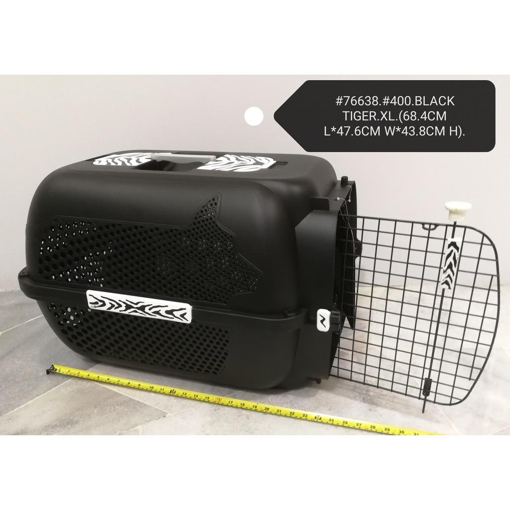 Voyageur #400 XL Pet Carrier Flight Cage Black Tiger Cat Rabbit Dog 76638 [CatIt DogIt] Sangkar Kucing