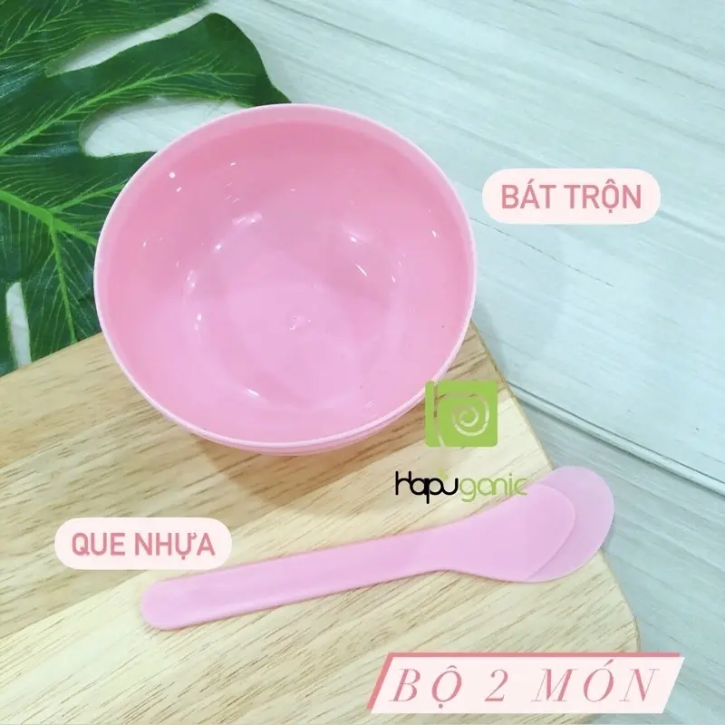 Bộ 4 Món Đắp Mặt Nạ Chén Que Cọ Lông Cọ Silicon Siêu Bền An Toàn Dành Cho Mọi Loại Da Hapuganic 1