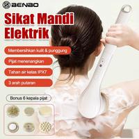 Gambar Smart Body Scrubber Elektrik - Sikat Pijat Mandi 6in1 dengan Gagang Panjang, Cocok untuk Semua Keluarga - Putih dari BENBO Kab. Tangerang 1 Tokopedia