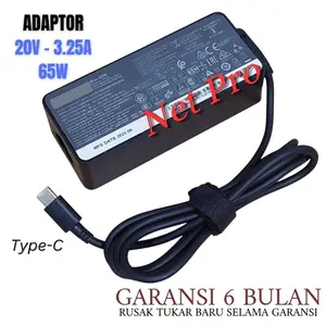 Adaptor Charger For X270 X280 L380 L480 L580 Series 65W Type-C -NP