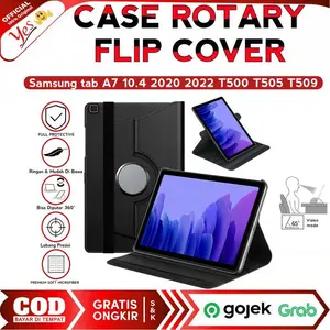 Trend Case For Samsung Tab A7 10.4 2020 2022 T500 T505 T509 Flip Cover Rotary 360 Full Protection Leather Case Standing Casing Kulit Premium