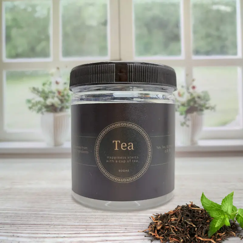 Toples Kopi Teh Gula Set Aesthetic 600 ml Motif Hijau Hitam 3