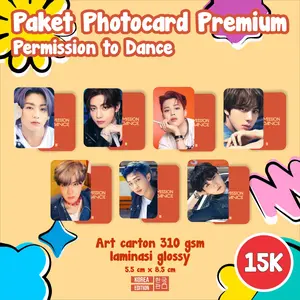 FANKIT Paket Photocard Premium BTS NCT Bolak Balik Dpan Laminasi Glossy High Quality