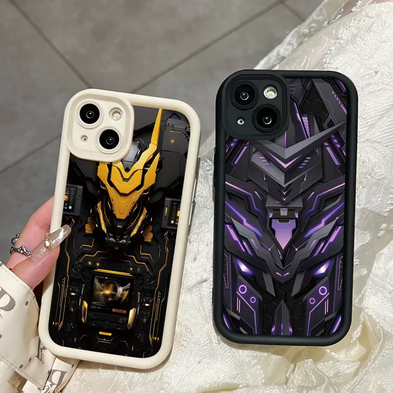 Casing Hp untuk OPPO A7 OPPO A5s OPPO A12 OPPO A12S A11k Case keren pola mecha Softcase baru Casing HP pelindung silikon lembut Kesing 7