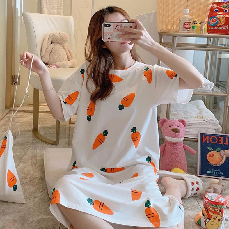 Product Introduction of Daster Wanita Premium Baju Tidur Remaja Dewasa Gaun Malam Motif Nyaman Dress DS3 Katun Panjang Merah 33