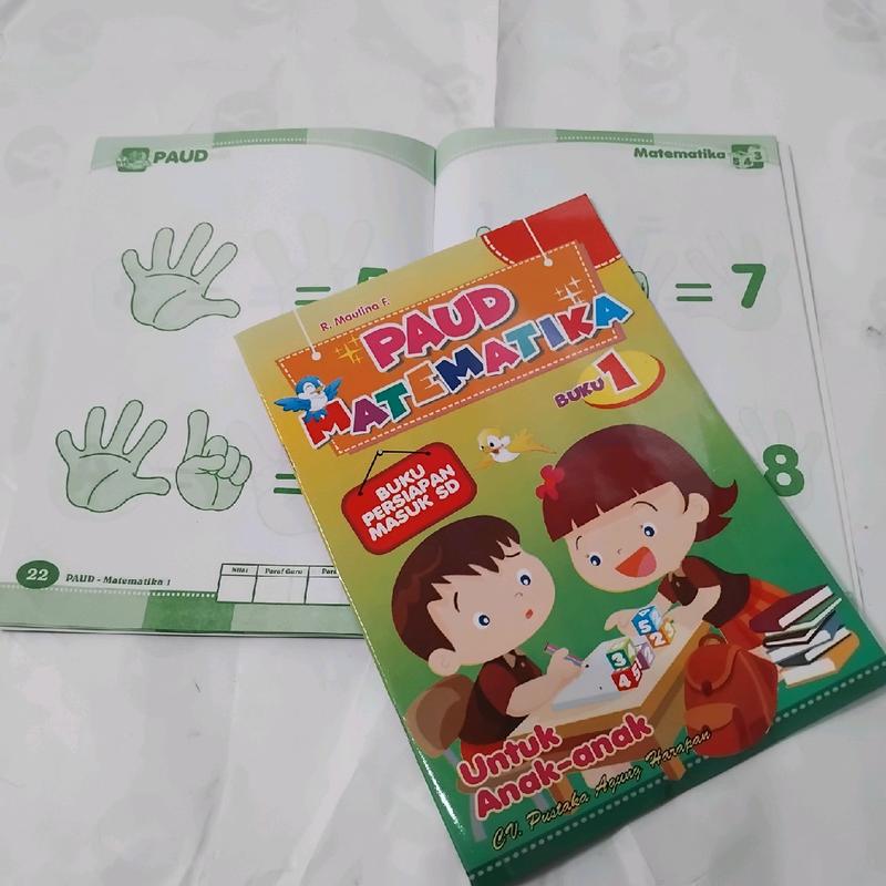 Buku Paud Matematika Jilid 1 2 untuk Paud TK Persiapan Masuk SD  - PAH 2