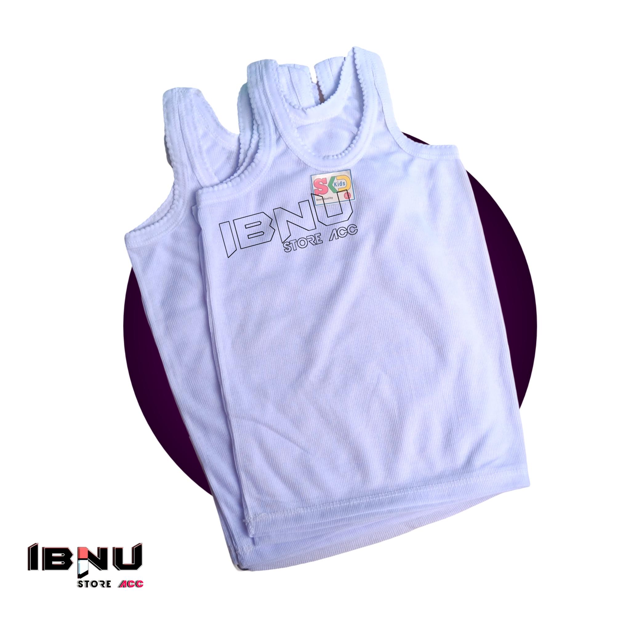 6pcs Kaos Kutang Dalaman Anak Umur 1-13 Tahun Putih Polos untuk Keseharian Fashion Cantik Bahan Nyaman Singlet Bayi