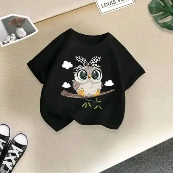 Kaos Anak-Anak Perempuan 1-9 Tahun - Fashion Anak-Anak Katun 3