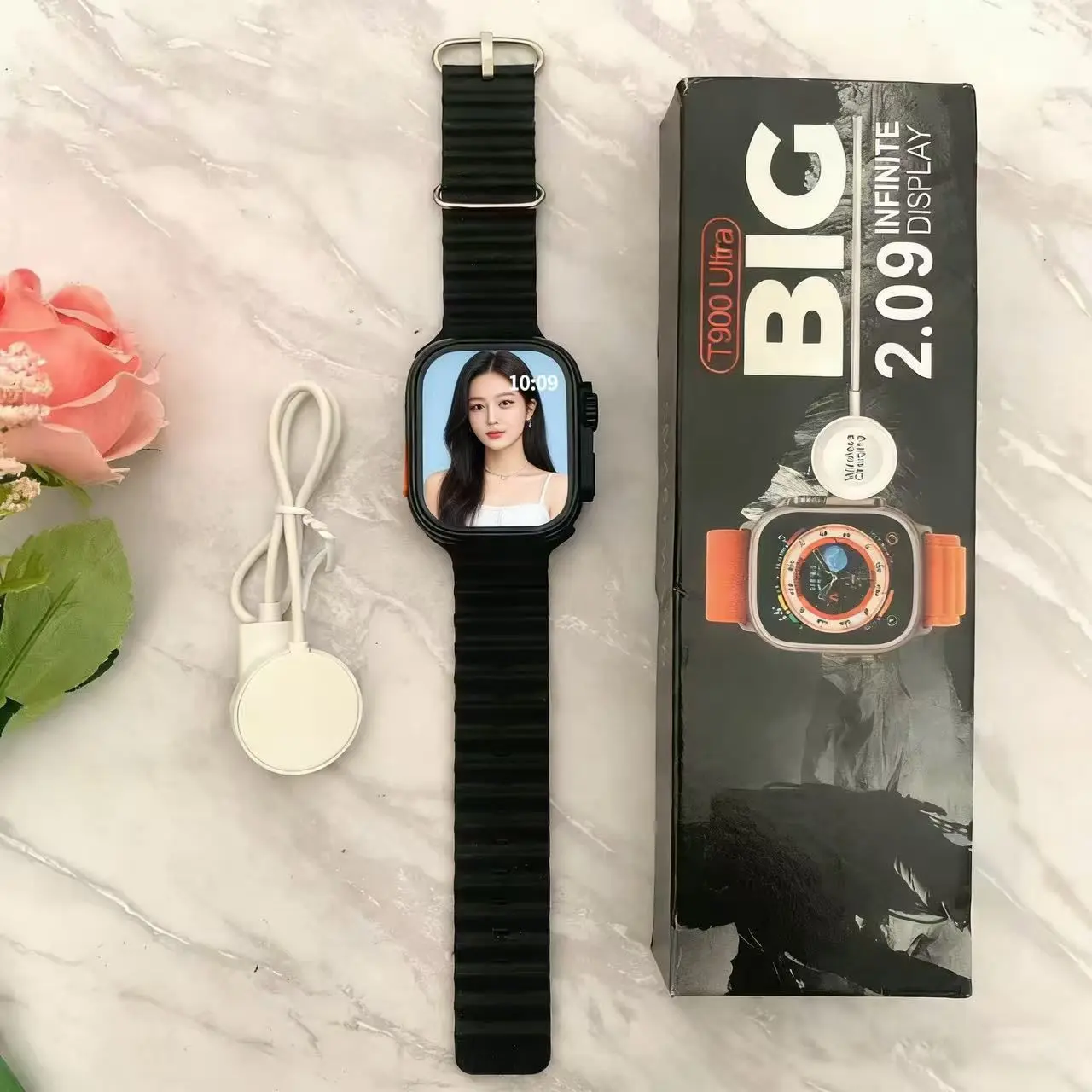 Bluetooth Smartwatch T900/T800 Ultra 1.99/2.09 Inch HD Screen Full Touch Call IP68
