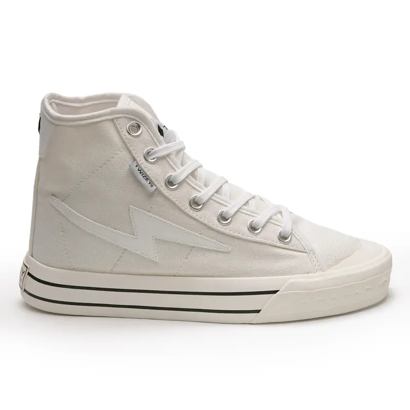 Sepatu Twizey ambigu white Hi sepatu brand lokal keren pria wanita Casual  original Canvas Karet Sneakers Kasual Shoes Putih Hitam Black Kerja 4