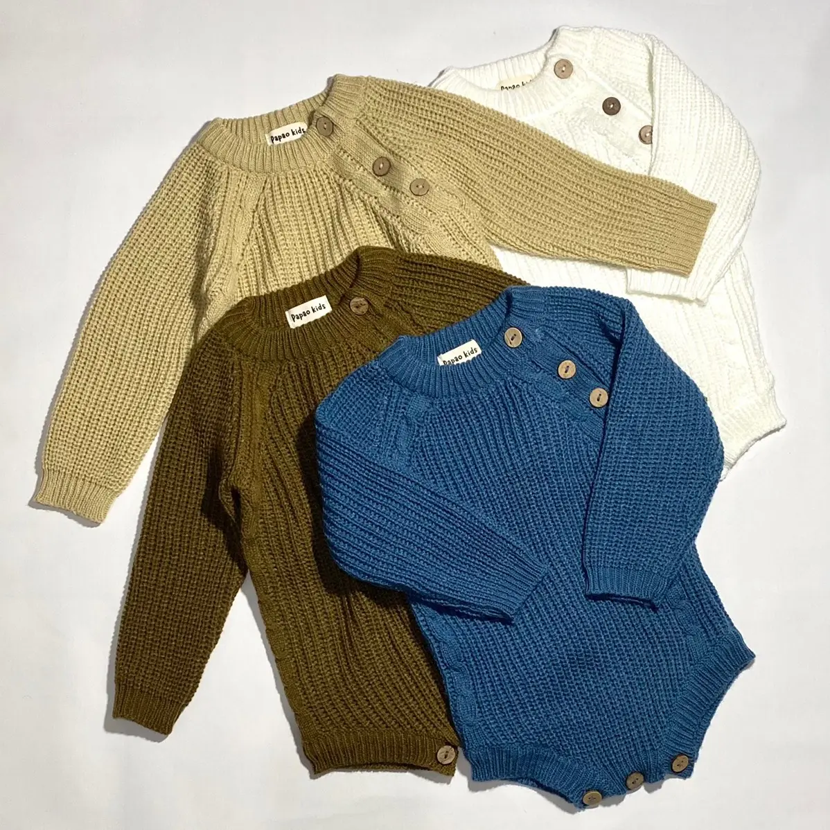 ￼Papao - Jumper Baby / Baju rajut / Newborn Bayi Unisex
