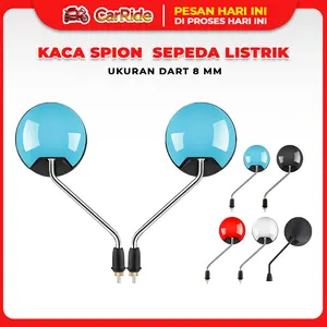 Kaca Spion Sepeda Motor Universal Kaca Spion Sepeda Listrik Ukuran 8MM Kaca Spion Sepeda Listrik Rotasi 360 Derajat