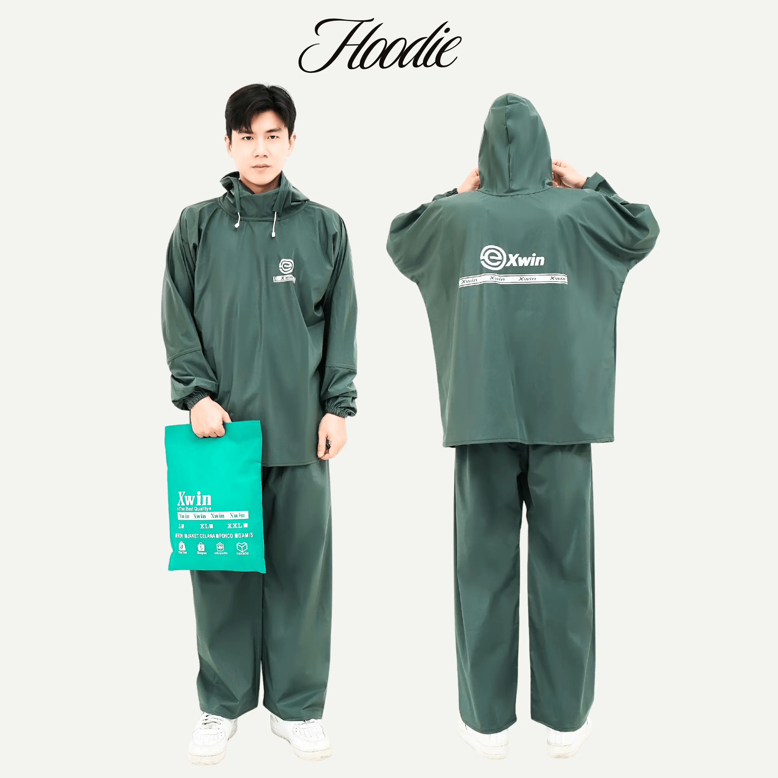 Hijau Hoodie
