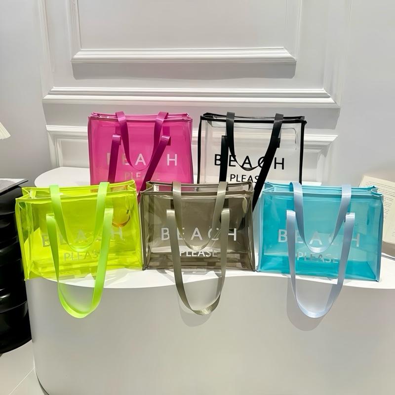 Túi Xách Đi Biển Túi Đựng Đồ Trang Điểm Túi Đeo Vai Form Lớn Túi Xách Không Thấm Nước Bảo Quản Đồ Cá Nhân - KT 35x25.5x14cm