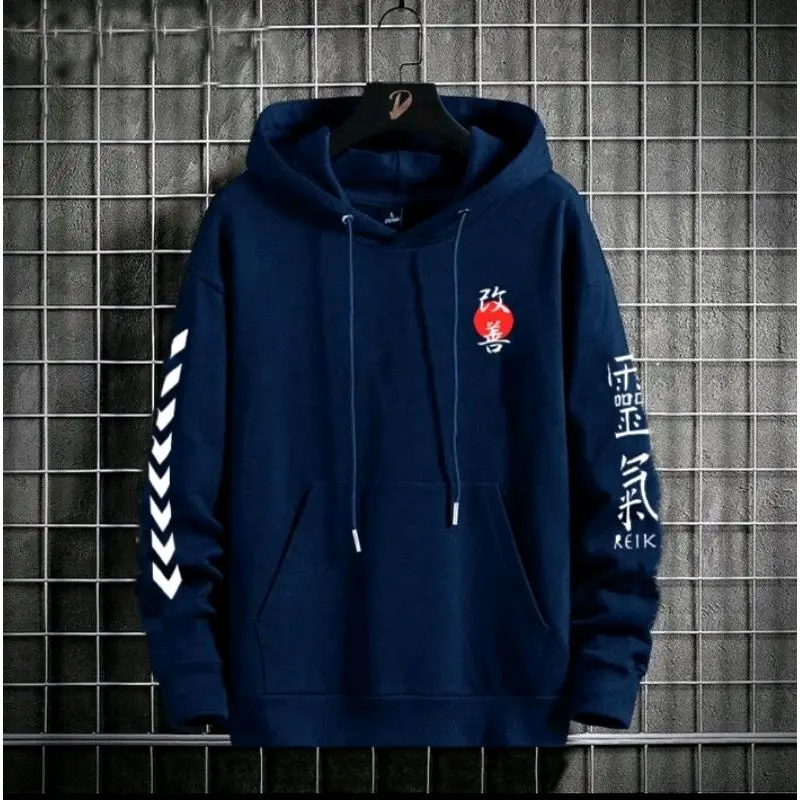 sweater hoodie REIKI kekinian putih abu Hitam pria wanita dewasa tersedia pilihan warna dan ukuran besar jumbo oversize Keren Distributor 4
