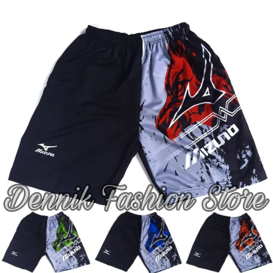 Celana Pendek Olahraga Uniseks Mizuno dengan Warna Fullprint