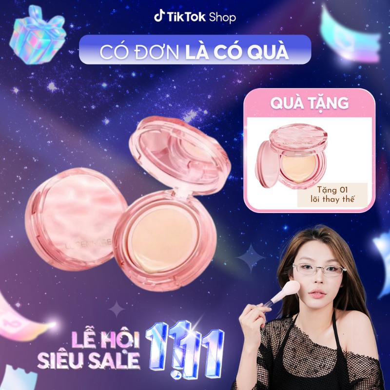LUCENBASE x Hứa Ngân Cushion Lucenbase bản mới cấp ẩm kiềm dầu 15g - Tặng kèm lõi thay