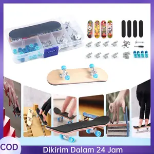 5 Unit COD Skateboard Mini Set Finger Board Toy Mainan Skateboard Mini Diy Finger Skate Board Set Jari Skateboard Mini Fingerboard Min