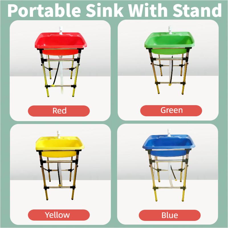 Portable Sink With Stand Portable Sinki Outdoor Plastic Basi - TikTok ...