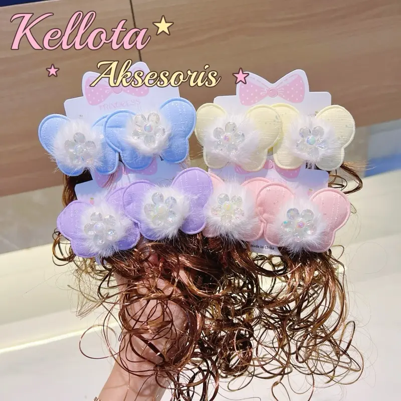 Jepit Sepasang Jepitan WIG Anak  Lucu Aksesoris Anak Hiasan Rambut anak