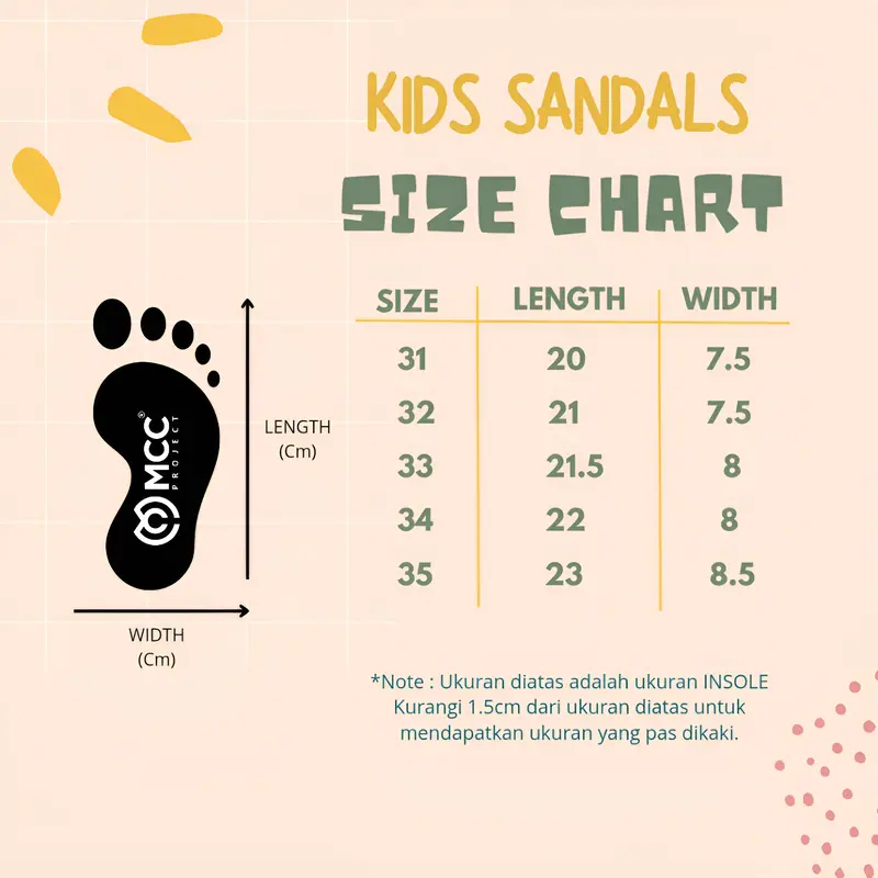 Sandal Slop Slip On Distro Casual Anak Laki-laki Perempuan MCC Project IWH Black White 31-35 Fashion 2