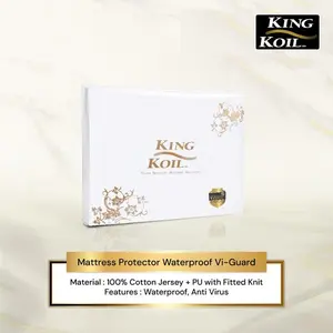 King Koil Mattress Protector Fitted Waterproof Ukuran 200x200cm