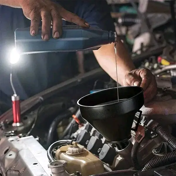 Corong Minyak Bensin Wide Funnel 13.5cm dengan Selang 5