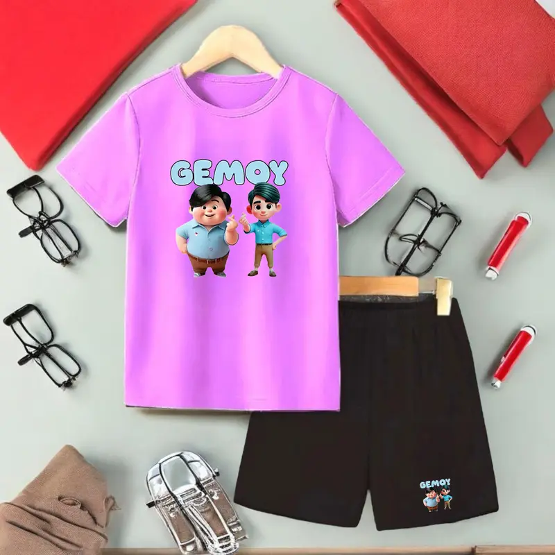 Set Baju Stelan Anak-Anak 2-10 Tahun PRAGIIBB / Baju Anak Viral / Laki-Laki Katun Perempuan Parsel Bayi 7