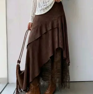 Girlcore.id - Asymetric Layered Skirt - Rok Untuk Wanita Model Kekinian Korean Style