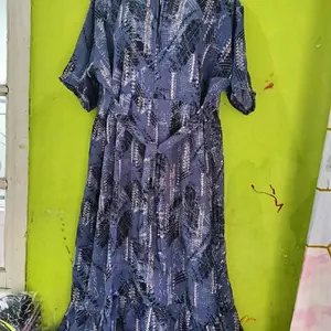 DASTER 3/4 BAHAN WOLVIS MOTIF UKURAN JUMBO Wanita Dewasa