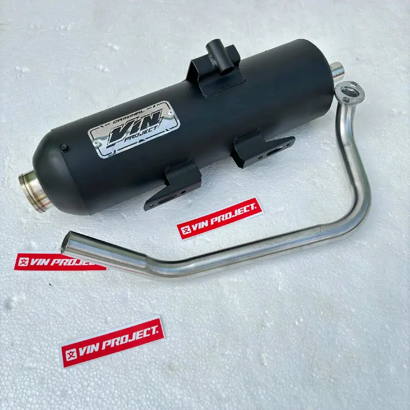 Knalpot Copy Cms Moncong SHIJIRO original Vin Project fullsistem motor vario 125/150 beat scoopy mio nmax aerox pcx suara bass adem gerung Foto Kendaraan Motorcycle 3