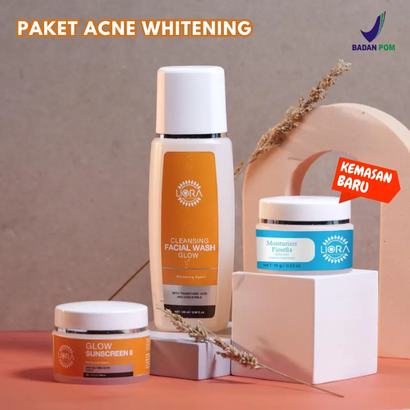 Paket Basic Acne Whitening BPOM Liora By Dr. Andreas - Mencerahkan, Perawatan Wajah Berjerawat