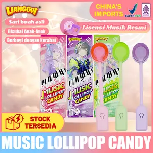 [HALAL] Permen Lollipop Musik LiangGui, lollipop bernyanyi, disukai dewasa & anak-anak! Tersedia 3 rasa: anggur, stroberi, apel. Camilan favorit anak, lezat dan harga terjangkau. Cocok untuk Ramadhan & Lebaran, pilihan bagus untuk hadiah dan menjamu tamu.